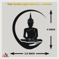 Lord Buddha Luminous High Quality Light Reflective Decal Vinyl Sticker For Car, Van, Bus, Bike...... 
