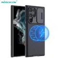 【PeacemPeace】 For Samsung Galaxy S22 Ultra MagSafe Case Nillkin CamShield Pro Slide Camera Protection Back Cover Magnetic For Samsung S22Ultra. 