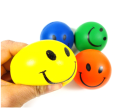 Smile Face Print Sponge Foam Squeeze Stress Ball Relief Yoga Gym Fitness Toy Hand Wrist Exercise PU Rubber Toy Balls. 