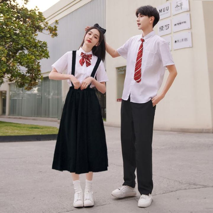 Junior%20High%20School%20Uniform%20Class%20Uniform%20Set%20College%20Style%20Summer%20High%20School%20Students%20Graduation%20Korean%20Style%20Chorus%20Recitation%20Performance%20Skirt%20-%20Image%203