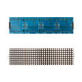 MAX7219 Dot Matrix Module Microcontroller 4 In One Display with 5P Line 4 in 1 Green. 