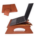 EverToner Stand Cover Soft PU Leather Laptop Sleeve For Macbook Air Pro 13.3 14.1 15.4 inch Laptop Bag Notebook Tablet Case For Xiaomi DELL. 