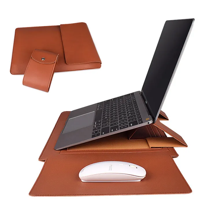 EverToner%20Stand%20Cover%20Soft%20PU%20Leather%20Laptop%20Sleeve%20For%20Macbook%20Air%20Pro%2013.3%2014.1%2015.4%20inch%20Laptop%20Bag%20Notebook%20Tablet%20Case%20For%20Xiaomi%20DELL%20-%20Image%203