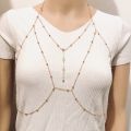Body Chain Rhinestone Chain Bra Belly Waist Chain Beads Bikini Body Jewelry Party for Women Beach Wedding Accessories. 