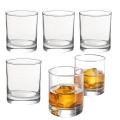 Set of 6 Whiskey Glass Set, Premium Red Cherry Glasses for Cocktails, Bourbon, Scotch, Cognac  (255ml). 