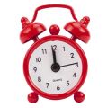 Small Table Alarm Clock bell Classic Home Cute Battery Operated Analog Mini Round Bedside Desk Alarm Clock. 