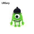 【32GB 】 Green Mike Wazowski monster usb drive disk Pen drive personalized mini PC pendrive 16gb 32gb. 