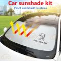 Car Window Sun Shade Windshield Visor Car Accessories For Peugeot 4008 Rcz 5008 206 207 307 301 308 408 3008 508. 