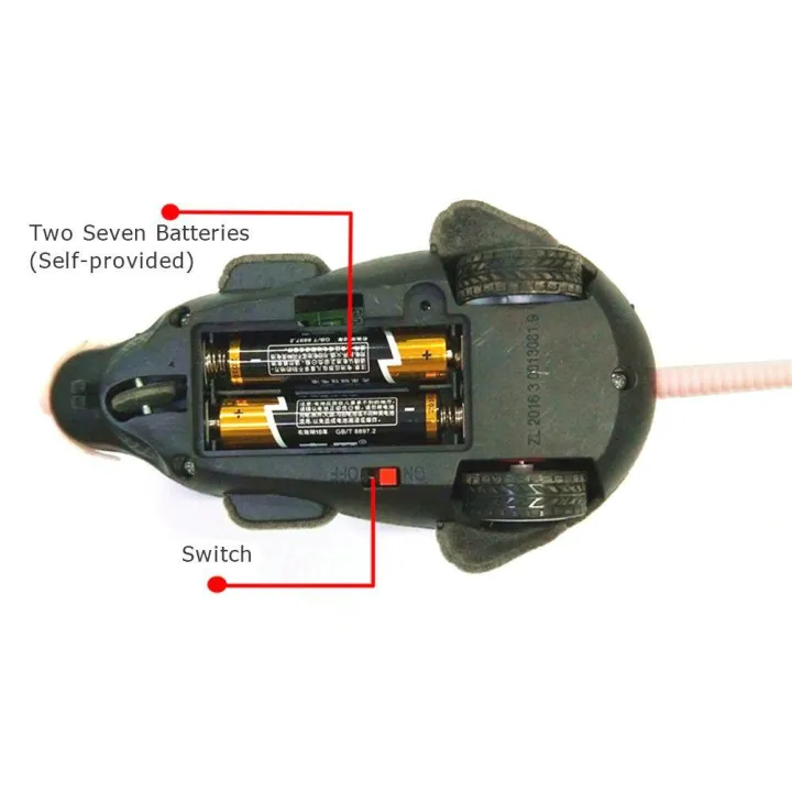 Wireless Plush Mouse Funny Pet Cat Remote Control Fake Simulation Electronic Mice Interactive Mechanical Motion Rat Toy