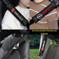 2pcs Carbon Fiber Seat Belt Covers Car Shoulder Pad Protection for Mini Cooper S One d F54 F56 F60 R56 R60. 