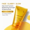 Medicube Kojic Acid Turmeric Overnight Wrapping Mask Brightens Skin 75ml. 