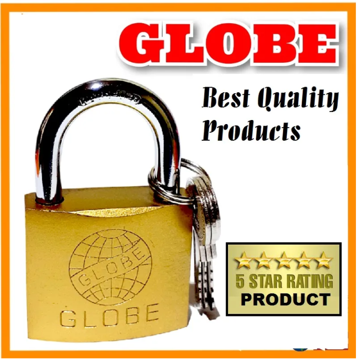 Padlock - GLOBE brand  - Short Shackle - You can choose from different sizes