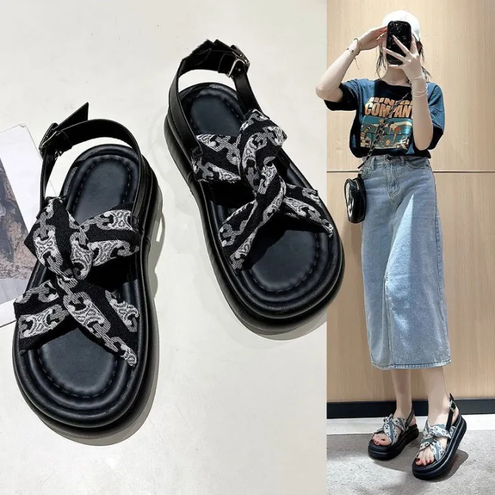 Large%20Size%20Women's%20Shoes%20Botton%20Width%20Fat%20Girl%2035-43%20Platform%20Roman%20Sandals%2041%20One-Suit%20Skirt%20Summer%20French%20Retro%20Beach%20Shoes%2042%20-%20Image%203