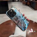 Trend Brand Anime Demon Slayer Case Compatible for IPhone 16 7Plus 11 14 13 15 12 Pro Max X XR XS Max 8 7 Plus SE 2020 Creative Cool Cartoon Couple Luxury Plating Metal Lens Soft Cover. 