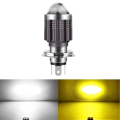 H4 LED Moto H6 BA20D LED Motorcycle Head light Bulb CSP Lens White & Yellow High Low Lamp 12V. 