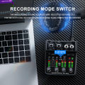 BOMGE M-12 USB Audio Interface for PC,Interface for Recording Music Computer Recording Audio Interface XLR with 3.5m Microphone Jack, USB Sound Card for Recording Studio, Ultra-low Latency Plug&Play. 