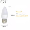 LED Candle Light  Bulbs E14 E27 B15 B22 Chandelier Lamp. 