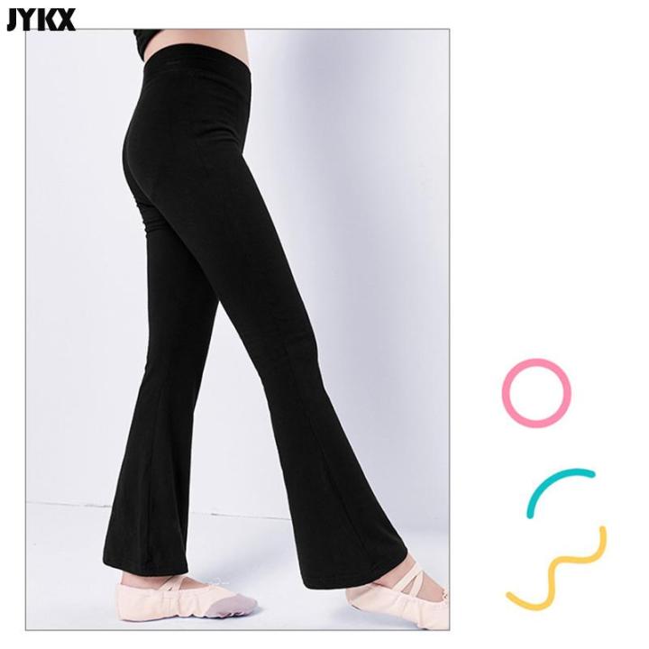 Children's%20Pants%20Dance%20Pants%20Practice%20Boys%20And%20Girls%20Slim%20Cotton%20Latin%20Dance%20Jazz%20Dance%20Black%20Bell%20Bottom%20Trousers%20-%20Image%203