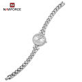 NAVIFORCE NF 5034 Wrist Watch Two Movement Quartz Men Watch 3ATM Business Male Watch Week Date Calendar Alarm Backlight Timer Wristwatch for Women with Stainless Steel Strap curren naviforce Band Warranty Ge. 