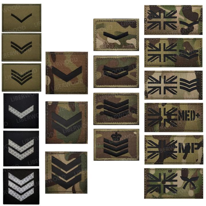 LIBERWOOD UK British Flag Army Infrared Reflective IR Patch Uniform ...