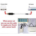 Usb Power Boost Line Dc 5v To 12v Step Up Module Usb Converter Adapter Cable 2.1x5.5mm Plug for arduino WIFI Routers. 