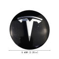 4Pcs Car Wheel Center Emblem Stickers Hubcap Badge Decals for Tesla Model 3 Model X Model S Model Y Cybertruck. 