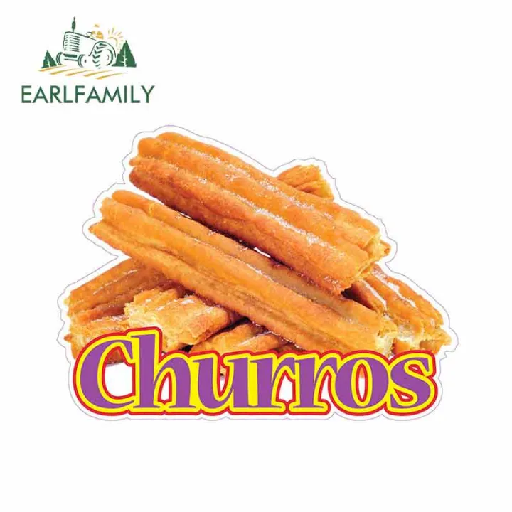 Churros Concession Food Truck Decal - 14" Vinyl Sticker For Menu Or Cart