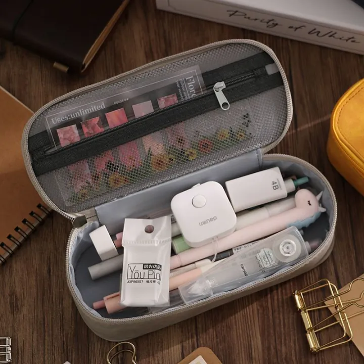 Simple%20Japanese%20Fresh%20Pencil%20CaseinsLarge%20Capacity%20Pencil%20Case%20Niche%20Middle%20School%20Student%20Stationery%20Box%20Men%20and%20Women%20Stationery%20Case%20-%20Image%205