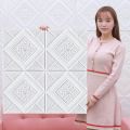 70x70cm Self-adhesive Ceiling Wallpaper dingding Home Living Room background DIY Art Decoration Foam Waterproof Wall Sticker Wall Paper. 
