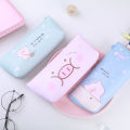 Cartoon Pig Pencil Case For Girls Cute PU Pencil Bag Stationery Pen Pouch Escolar School Office Supplies. 