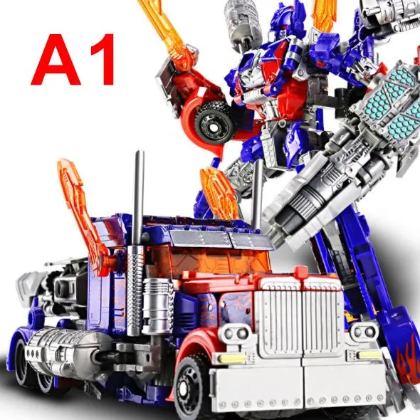 【World Supermarket 2021】Transform Robot Car   Transform 5 Bumblebee Optimus Prime Figure Model Figurine Truck Van Bricks Blocks Child Children Kids Toys