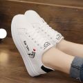 2023Spring and Autumn New White Shoes Soft Sole Sneakers Older Children's Flat Junior High School and Elementary School Students Low-Top Girls' Casual Shoes. 