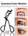 Fully Eyelashes Curler Eyelashes Curling Machine For Women And Girls Easy To Use At Home And Parlor Black Steel 10 Gram Pack Of 1. 