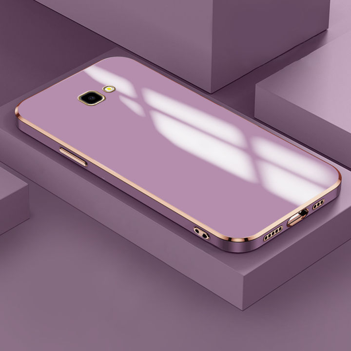 For Samsung Galaxy J4 Plus Back Cover Luxury 6D Plating Frame