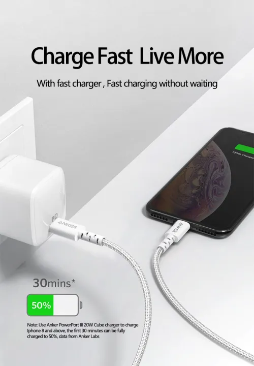 Anker%20USB%20C%20to%20Lightning%20Cable%20Mfi%20Certified%20Powerline%20Select+%20Nylon%20Braided%20Supports%20Power%20Delivery%206ft%20for%20iPhone%2011%2012%2013%2014%20-%20Image%204