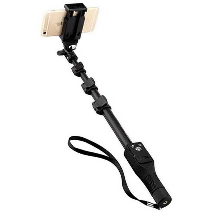 Yunteng YT-1288 Selfie Stick Monopod with Bluetooth Remote - Black