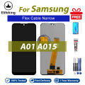 LCD For Samsung Galaxy A01 A015 Black Narrow Flex Display Touch Screen Digitizer Assembly Replacement Parts. 