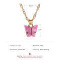 Cute Butterfly Pendant Necklace Korean Fashion Party Girl Adjustable Sweet Style Chain Necklace Jewelry Gifts. 