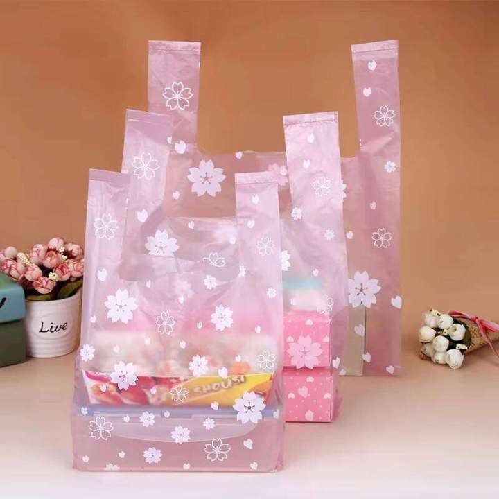 50/100%20Pcs%20Sakura%20Plastic%20Bag%20with%20Handle%204%20Sizes%20Fresh-keeping%20Candy%20Wedding%20Cartoon%20Gift%20Shopping%20Kitchen%20Storage%20Organization%20-%20Image%204