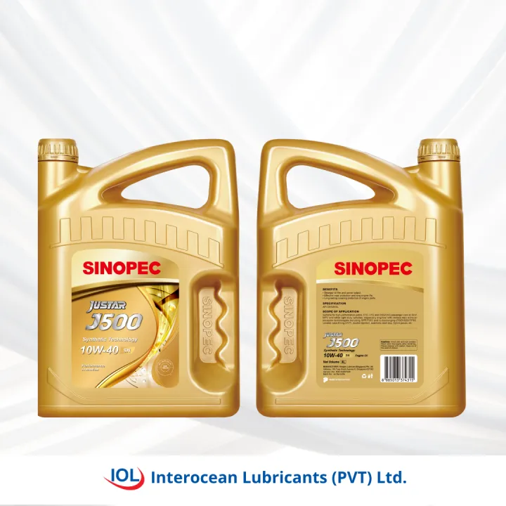 SINOPEC%20JUSTAR%20J500%20SN%2010W-40%20Petrol%20Engine%20Oil%20-%20Image%203