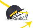MASURI C-LINE STEEL SENIOR CRICKET HELMET. 
