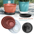 10 Pcs Plastic Garden Flower Pot Drip Trays Flower Potplant Water Tray Base For Indoor Outdoor Garden Supplies. 