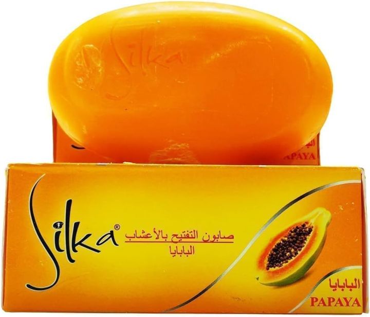 Silka%20Papaya%20Whitening%20Soap%20135g%20%E2%80%93%20Original%20Skin%20Brightening%20&%20Lightening%20Soap%20with%20Natural%20Papaya%20Extract%20%7C%20Removes%20Dead%20Skin%20Cells%20%7C%20Moisturizing%20Herbal%20Soap%20for%20All%20Skin%20Types%20-%20Image%203