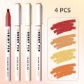 Sweet Journal 4PCS Shiny Pen Glitter Highlighters Planner Journaling Fluorescent Highlighter Sparkling Note-taking Highlighters Soft Color. 