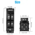 Kidlove 2Pcs Power Window Rear View Mirror Control Switch Kit Driver Side Window Regulator Switch 15062650+15045085. 