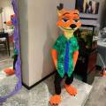 Nick Fox Bricks Crazy Zootopia is compatible with Lego ornaments living room decoration assembly three-dimensional puzzle high difficulty. 