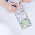Geometric Ruler Measuring Template Draft Ruler Form Work Drawing Rulers for Office for D. 