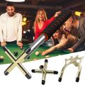 Professional Portable Snooker Bridge Head With Rubber Sleeves Metal High Low Fork Crosshead Pool Cue Stick. 