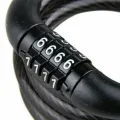 4 Digit Combination Bicycle Bike Cable Lock Number Lock Cycling Password Code Key Steel Wire Locks Black Multipurpose Bike Bicycle Locks Bike Lock. 