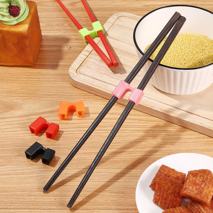 1/4Pcs Easy Use Reusable Chopsticks Trainer Holder For Adults Beginner Trainers Training Kids Small Chinese Chopstick Helper